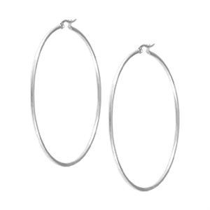 Round hoop earrings
