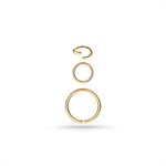 24k gold plated continuous ring