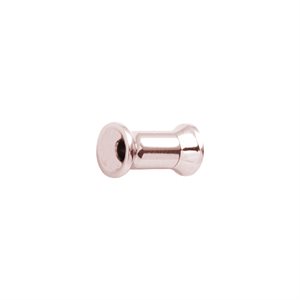 24k rose gold plated internal threaded double flared tunnel