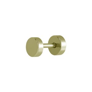Zircon gold steel fake plug