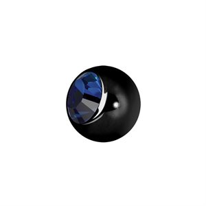 Black steel jewelled replacement ball