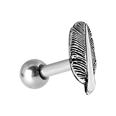 Micro barbell with feather