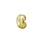 24k gold plated earstuds butterfly- 50 prs