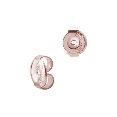 24k rose gold plated steel earstuds butterfly - 50 prs