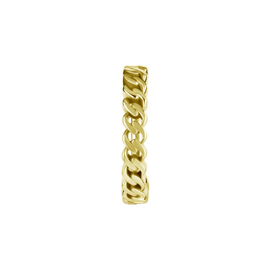 18k gold plated CoCr cuban chain link clicker