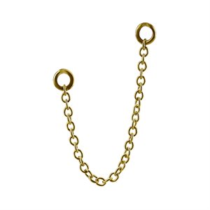 24k gold plated connecting chain for clicker