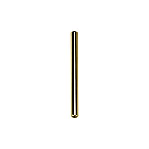 24k gold plated titanium internal threadless barbell stem