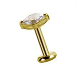 18k gold internal marquise attachment
