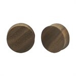 Walnut wood plugs - sold in pairs